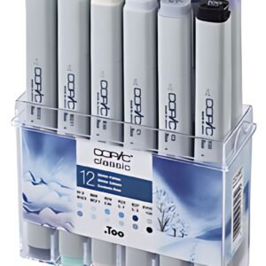 COPIC Marqueur classic, kit de 12 couleurs hiver