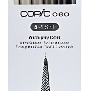 COPIC Kit de marqueurs Hobbymarker ciao 5+1, teintes grises