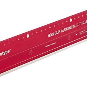 transotype Règle en métal PRO, en aluminium, 800 mm