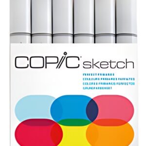 COPIC Marqueur sketch, kit de 6 "Perfect Primaries"