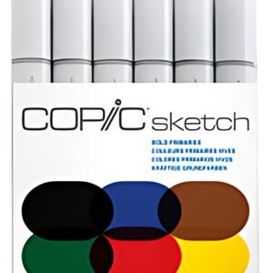 COPIC Marqueur sketch, kit de 6 "Bold Primaries"