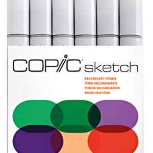 COPIC Marqueur sketch, kit de 6 "Secondary Tones"