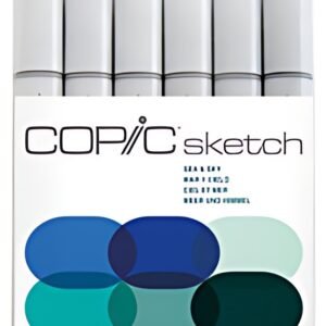 COPIC Marqueur sketch, kit de 6 "Sea & Sky"