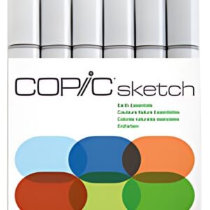 COPIC Marqueur sketch, kit de 6 "Earth Essentials"