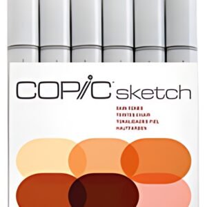COPIC Marqueur sketch, kit de 6 "Skin tones"