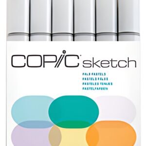 COPIC Marqueur sketch, kit de 6 "Pale Pastels"