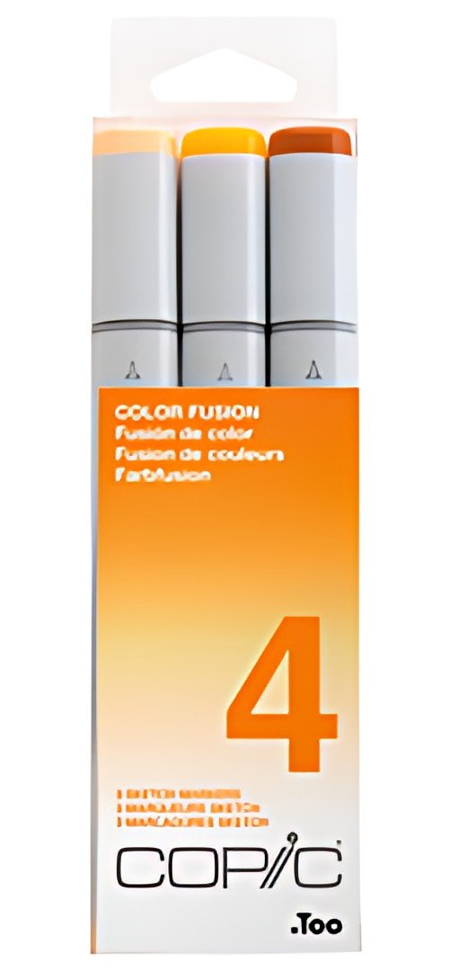 COPIC Marqueur sketch, kit de 3 "Color Fusion 4"