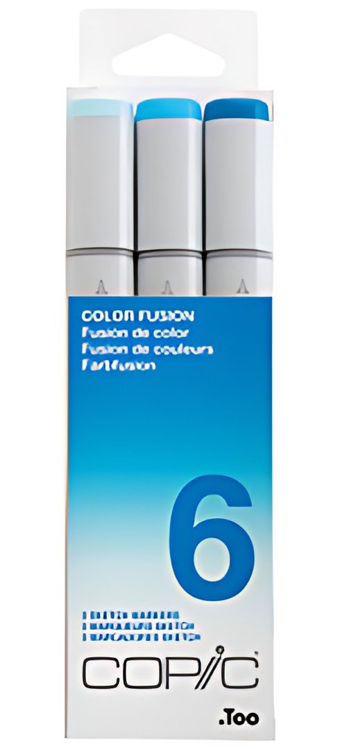 COPIC Marqueur sketch, kit de 3 "Color Fusion 6"