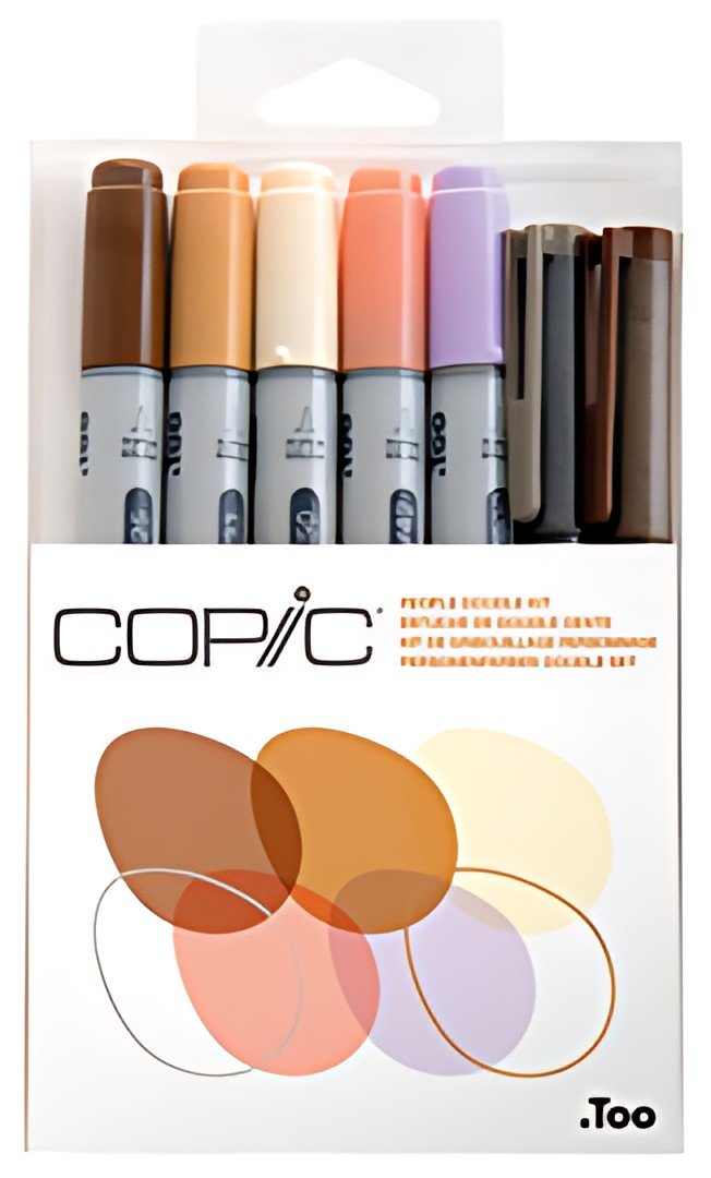 COPIC Marqueur ciao, kit de 7 "Doodle Kit Peopel"