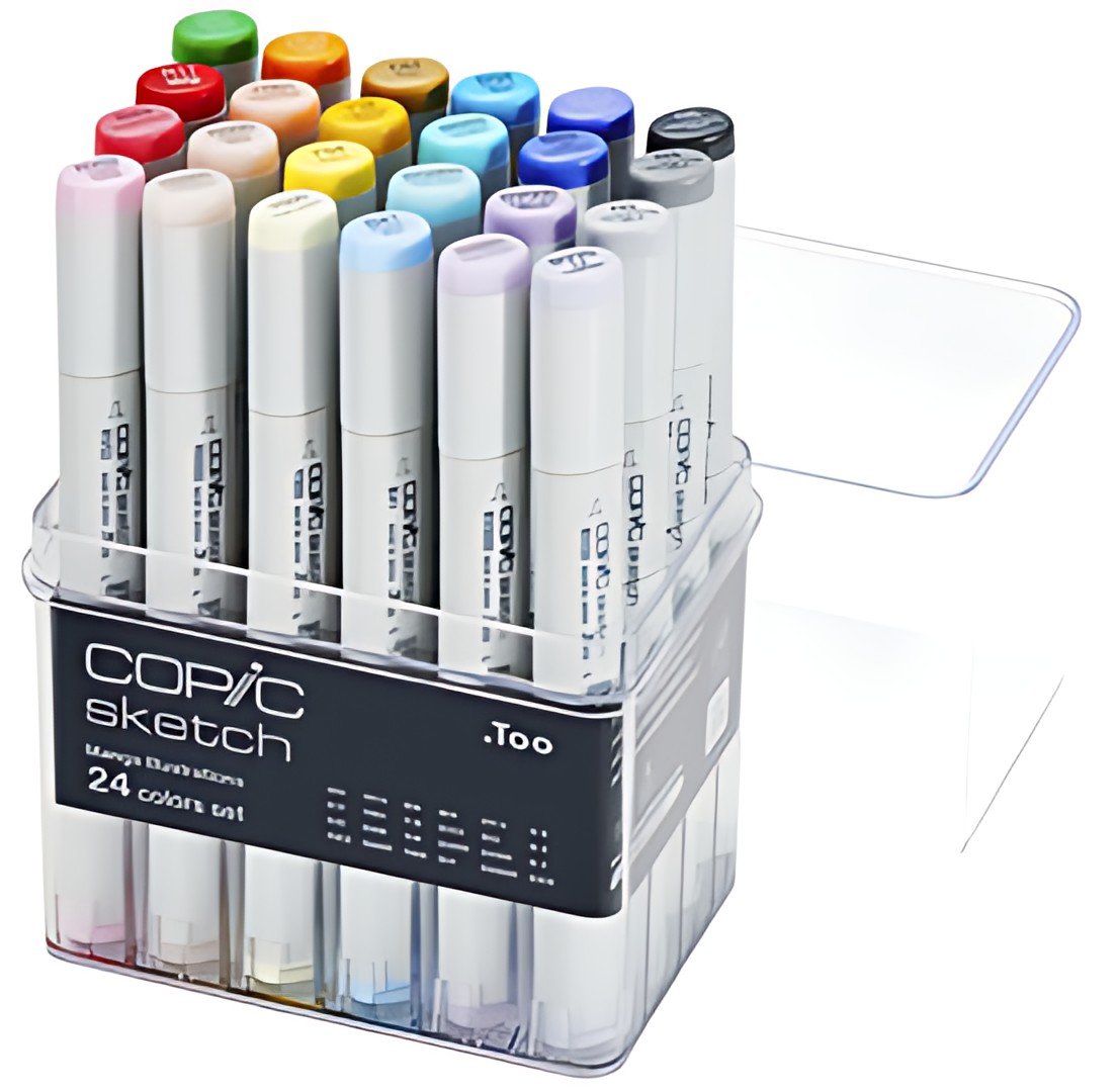 COPIC Marqueur sketch, set de 24 "Manga Illustration"