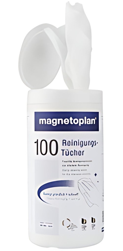 magnetoplan Lingettes nettoyantes pour tableau blanc, x100