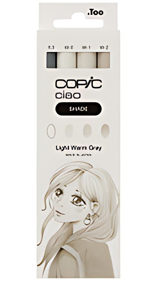 COPIC Marqueur ciao, kit 3+1 SHADE "Light Warm Gray"