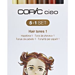 COPIC Marqueur ciao, kit de 5+1 "Hair Tones 1"