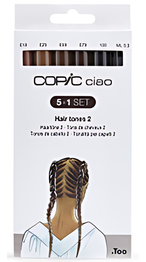 COPIC Marqueur ciao, kit de 5+1 "Hair tones 2"