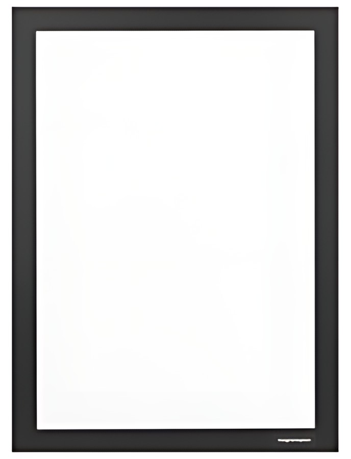 magnetoplan Cadre d'affichage magnetofix, A6, noir
