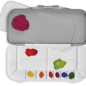 deflecto Palette avec couvercle, gris / blanc