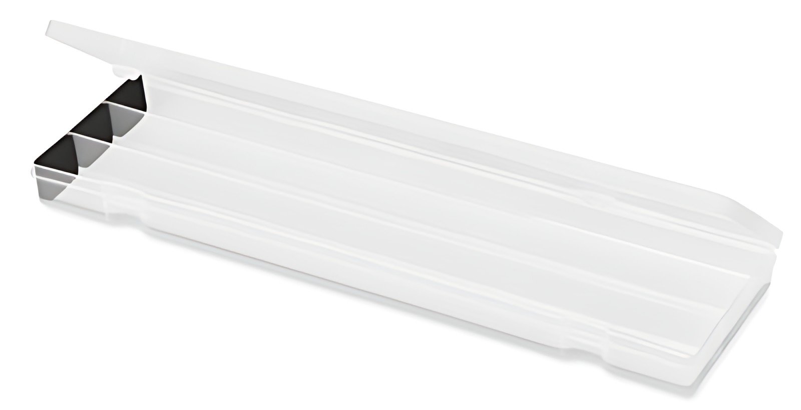 deflecto Plumier avec couvercle, transparent