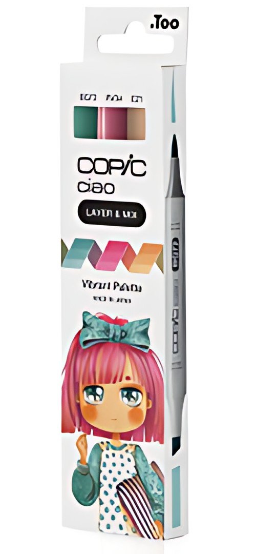 COPIC Marqueur ciao, set de 3 "Vibrant Palette"