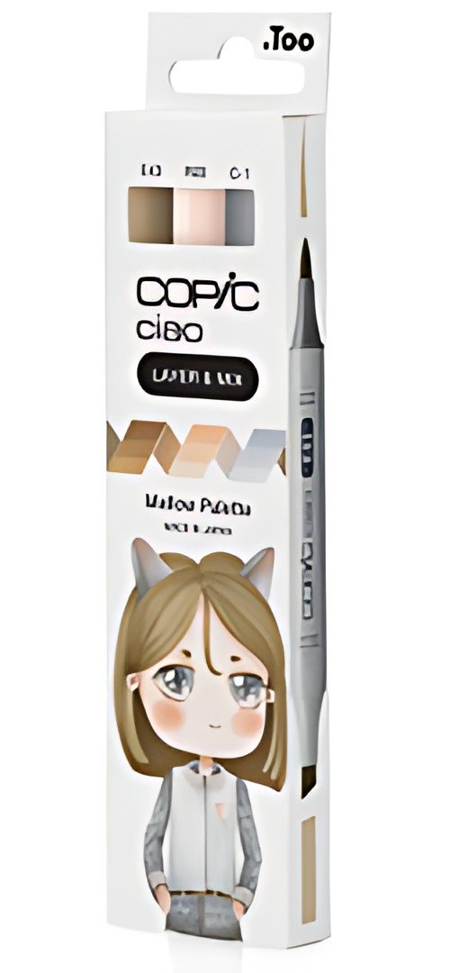 COPIC Marqueur ciao, set de 3 "Mellow Palette"