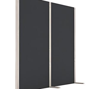 magnetoplan Cloison acoustique Wood Series, double, gris