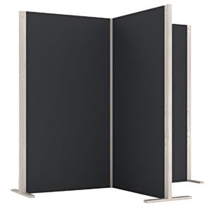 magnetoplan Cloison acoustique Wood Series, cube, gris
