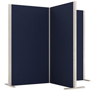 magnetoplan Cloison acoustique Wood Series, cube, bleu