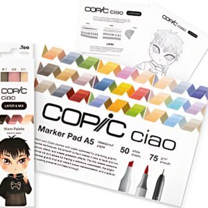 COPIC Marqueur ciao "LAYER & MIX Manga Starter Set", Warm