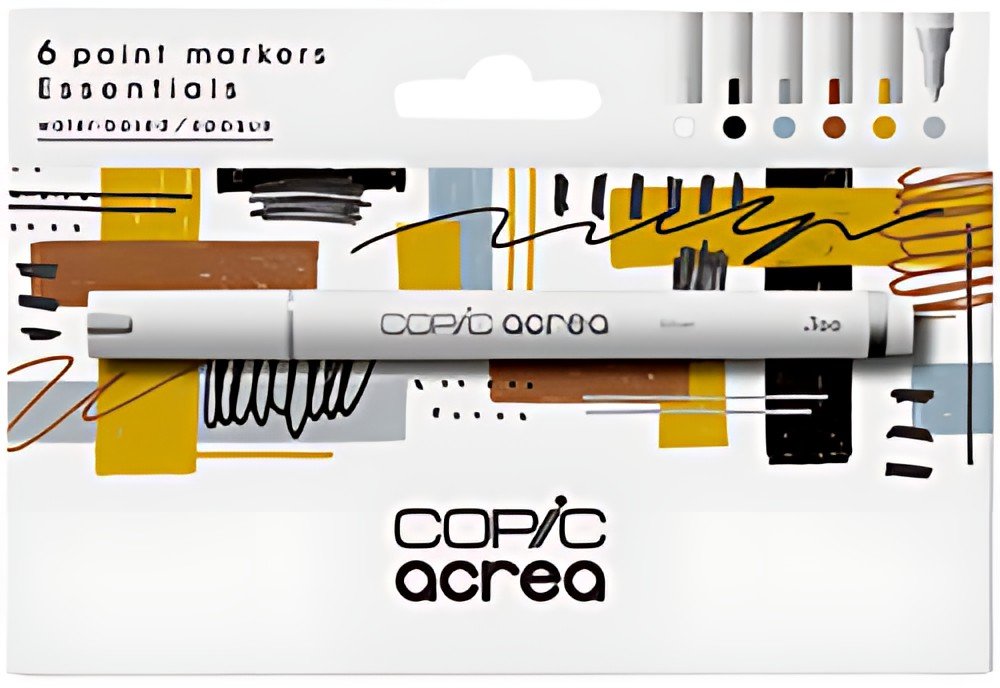 COPIC Marqueur acrea "Essentials", set de 6