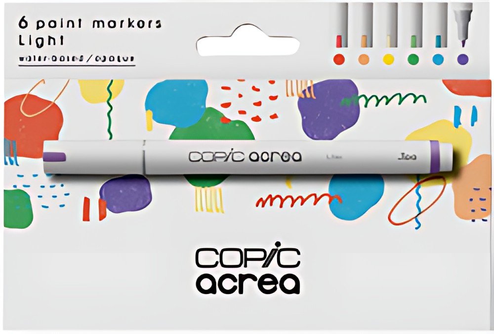 COPIC Marqueur acrea "Light", set de 6