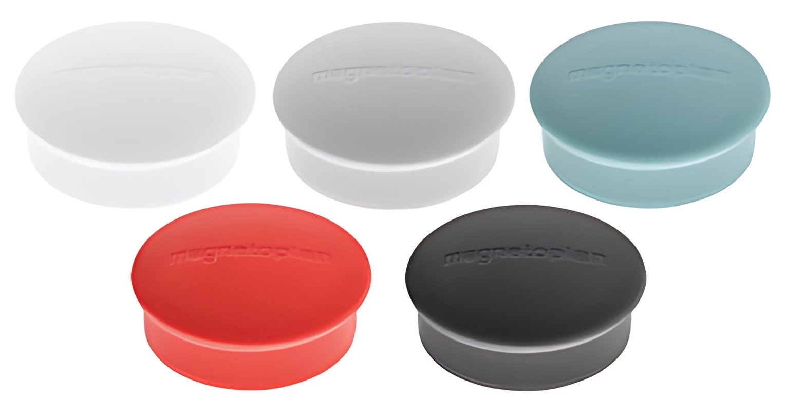 magnetoplan Discofix aimant rond "mini", couleurs assorties