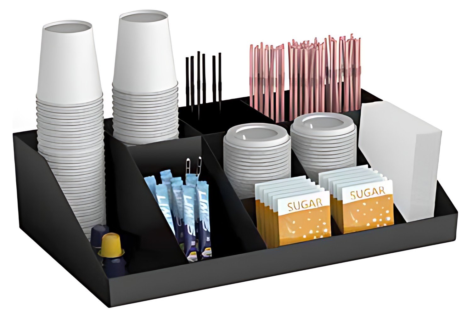 deflecto Organiseur thé & café, 10 compartiments