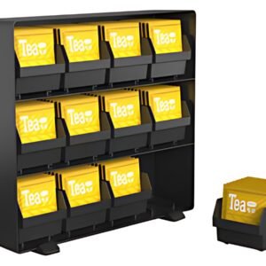 deflecto Organiseur pur sachets de thé, 12 tiroirs