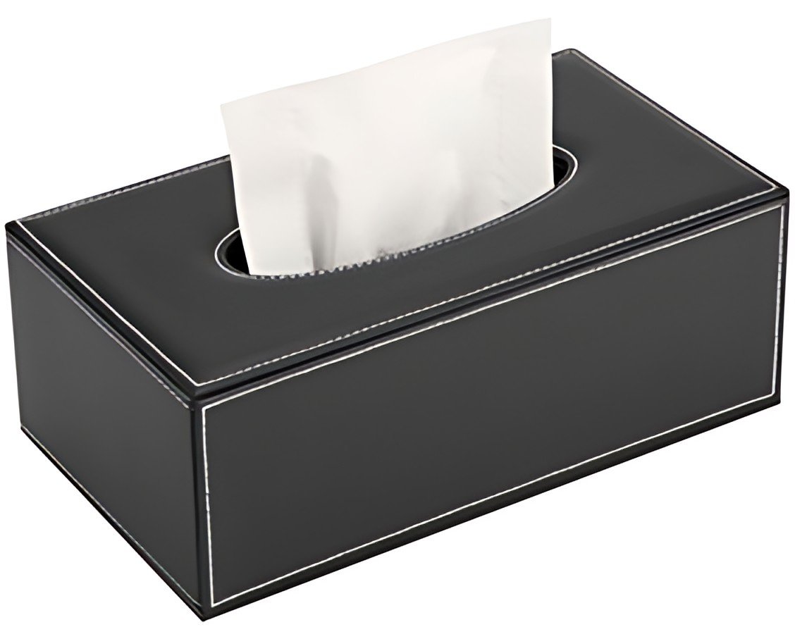 deflecto Distributeur de mouchoirs, rectangulaire, noir