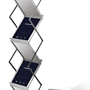 deflecto Porte-brochures A4, pliable, 6 compartiments