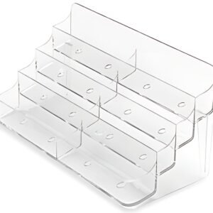 deflecto Porte-cartes de visite, 8 compartiments,transparent