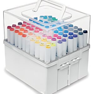 deflecto Boîte de rangement pour marqueurs "Accordéon",blanc