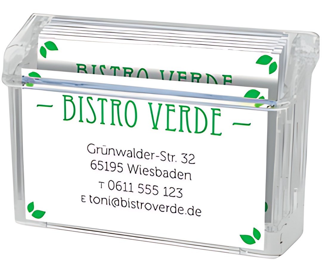 deflecto Boîte pour cartes de visite "Grab-a-Card"