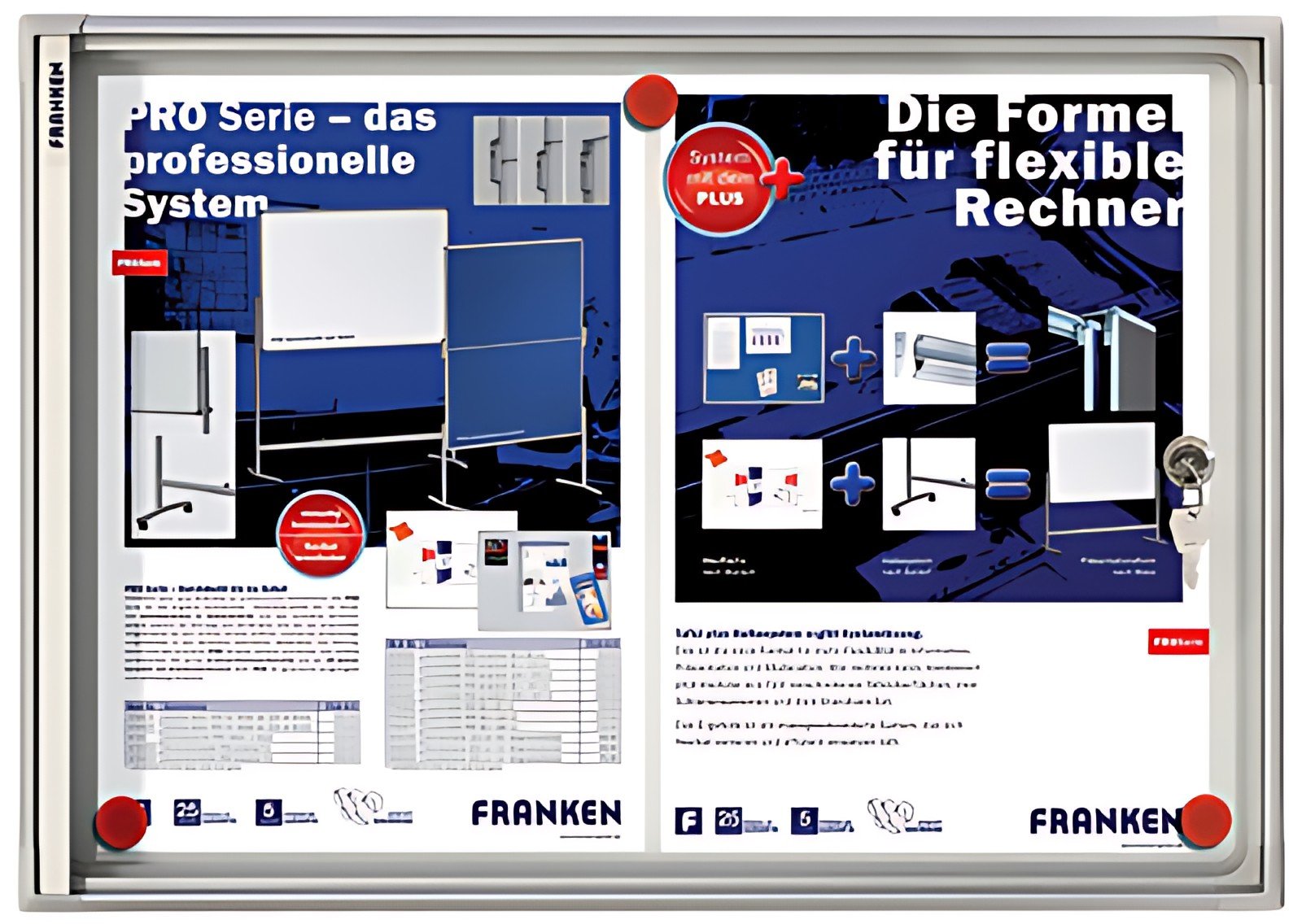 FRANKEN Vitrine d'affichage X-tra!Line, 4 x format A4