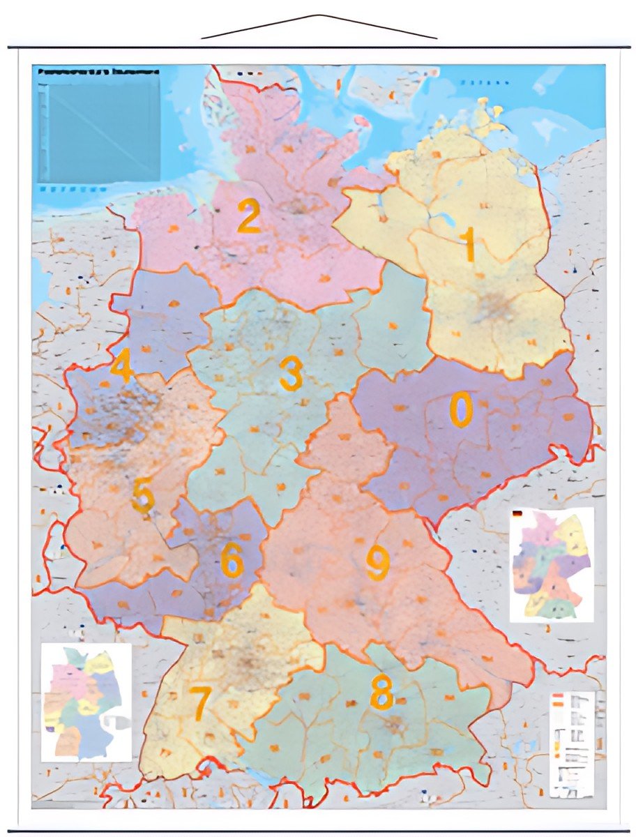Carte postale FRANKEN, plastifiée, 970 x 1.370 mm