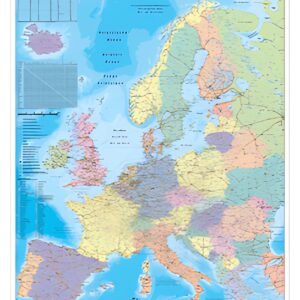 FRANKEN Carte de l'Europe, laminé, 970 x 1.370 mm
