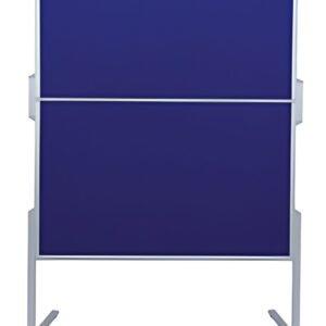 FRANKEN Tableau de présentation PRO, pliable, feutre bleu