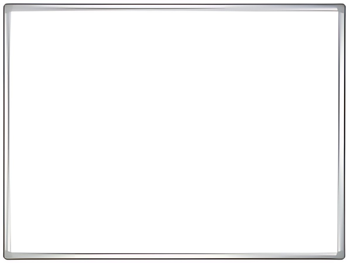 FRANKEN Tableau mural blanc PRO, émaillé, 1.000 x 750 mm