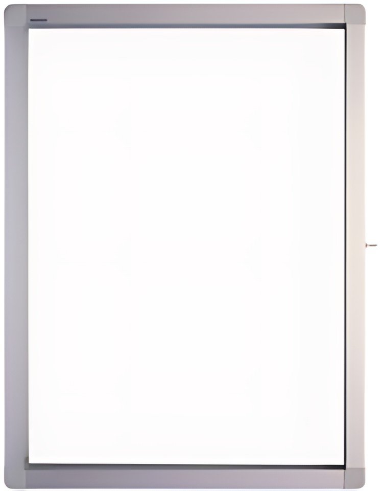 FRANKEN Vitrine d'affichage ECO pour 6 x A4, surface métal