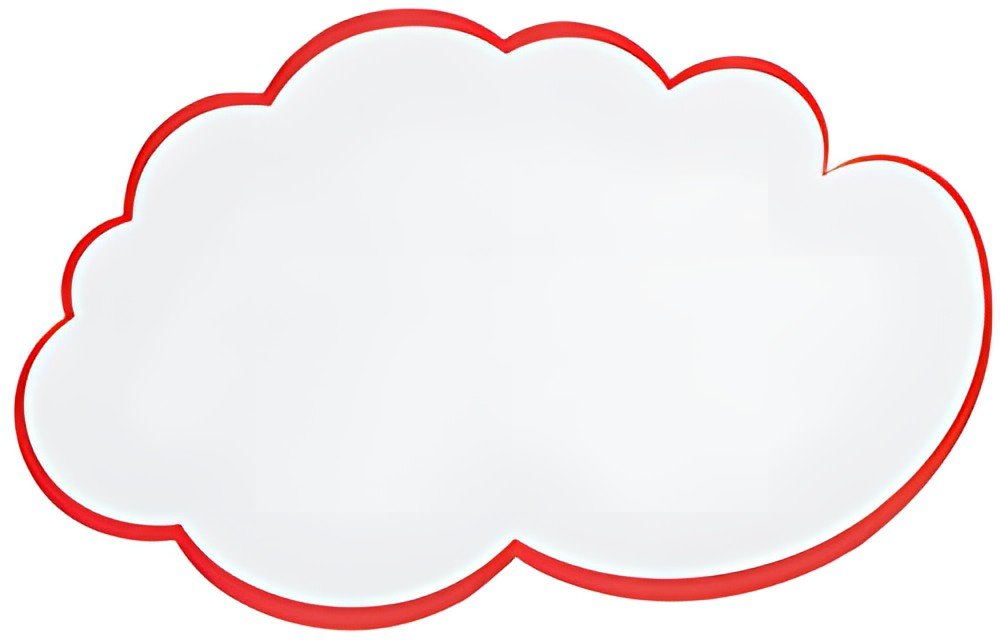 FRANKEN Carte nuage pour présentation, 230 x 140 mm, blanc