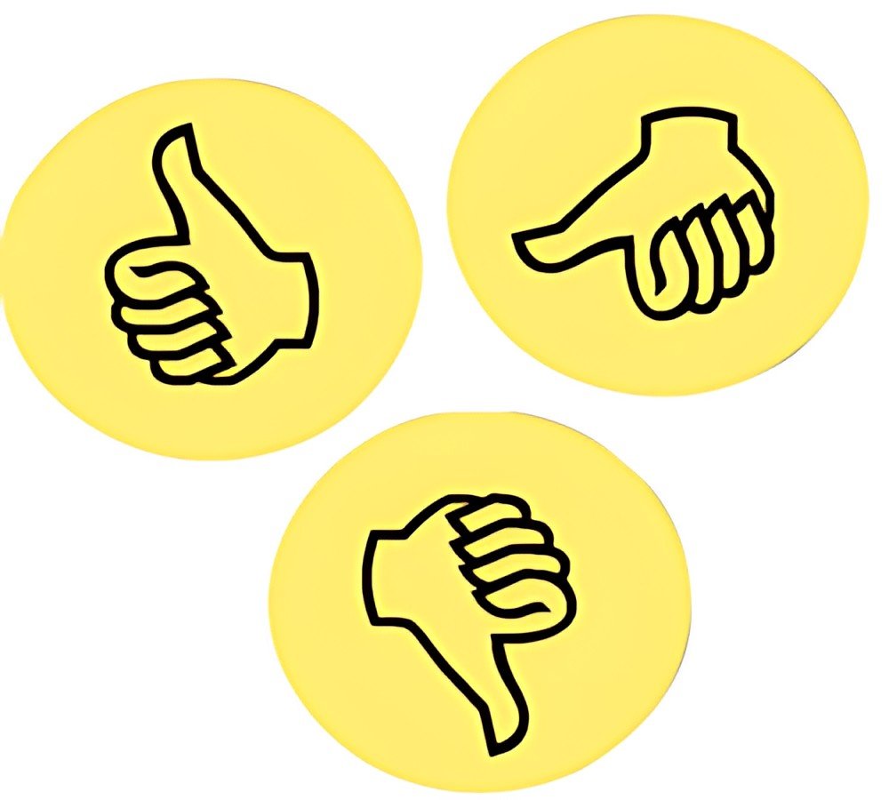 FRANKEN Symbole d'appréciation pour présentation "Pouces"