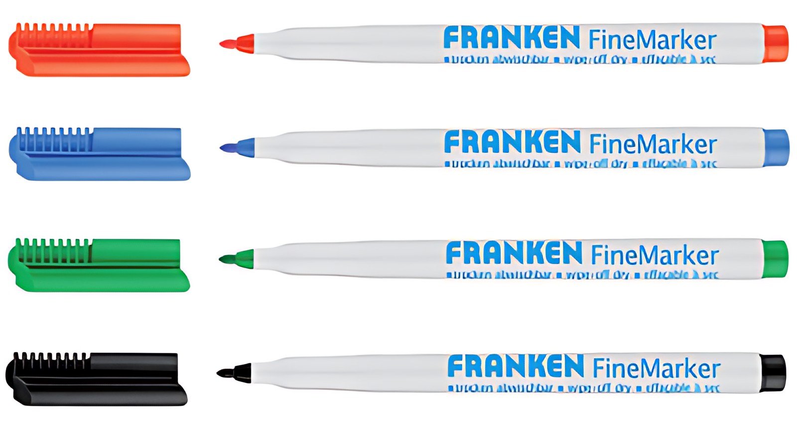 FRANKEN Marqueur pour tableau blanc FineMarker, étui de 4