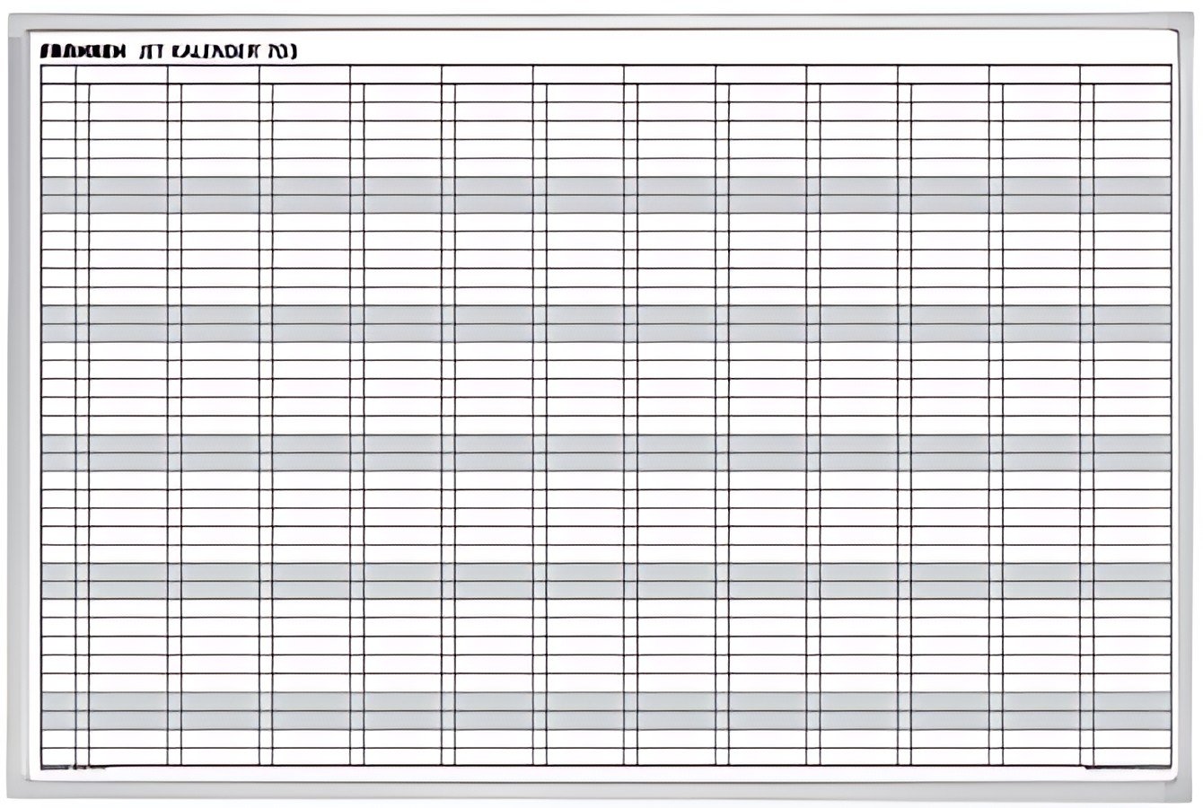 FRANKEN Tableau planning JetKalender, calendrier annuel