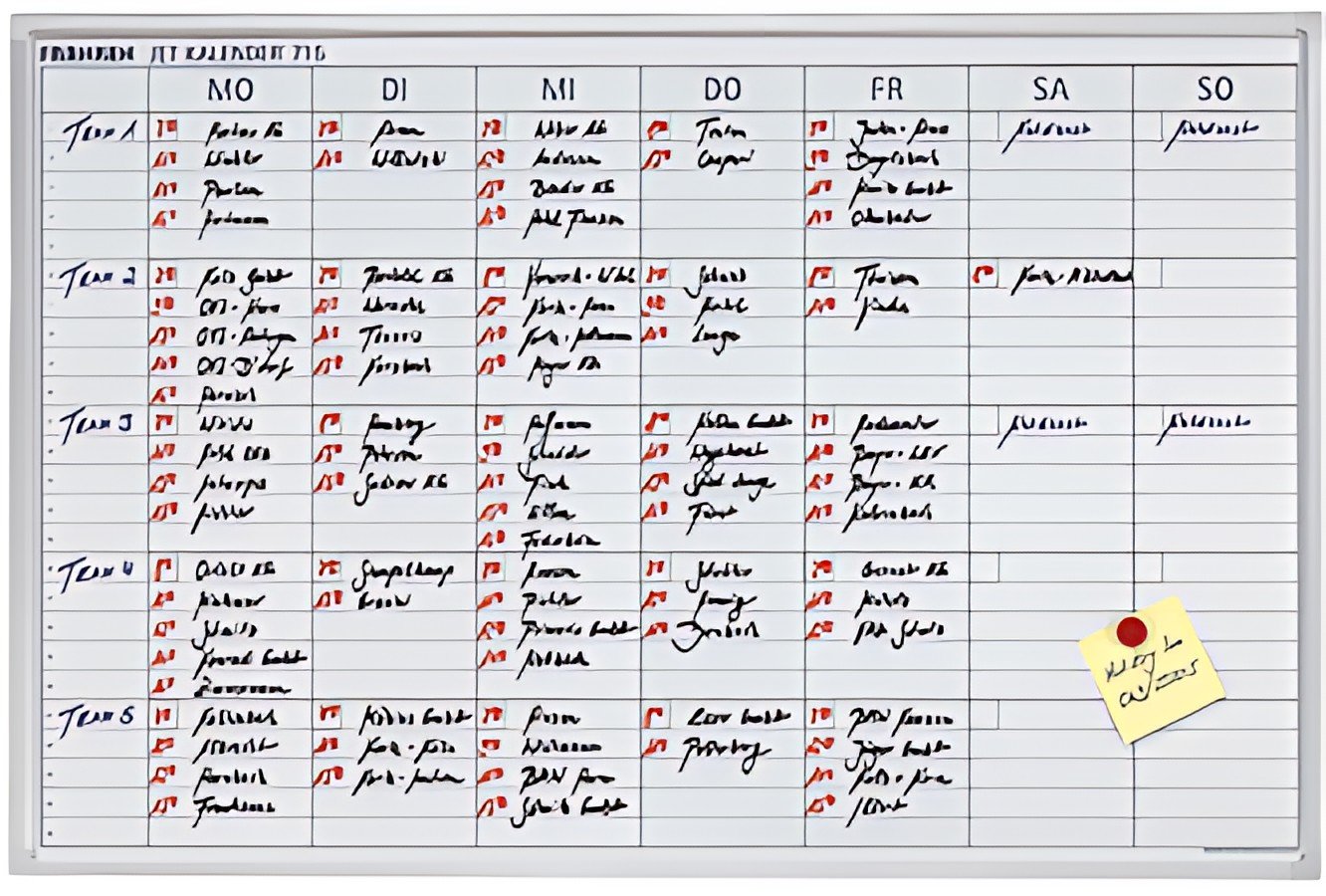 FRANKEN Tableau planning JetKalender, calendrier de semaine