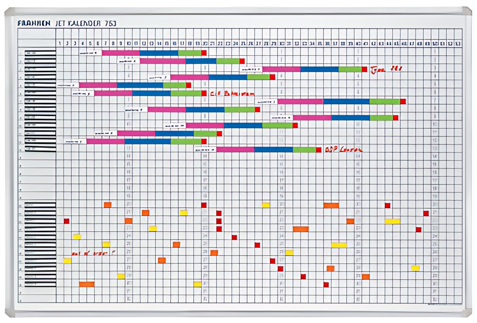 FRANKEN Tableau planning calendrier annuel "JETKALENDAR"