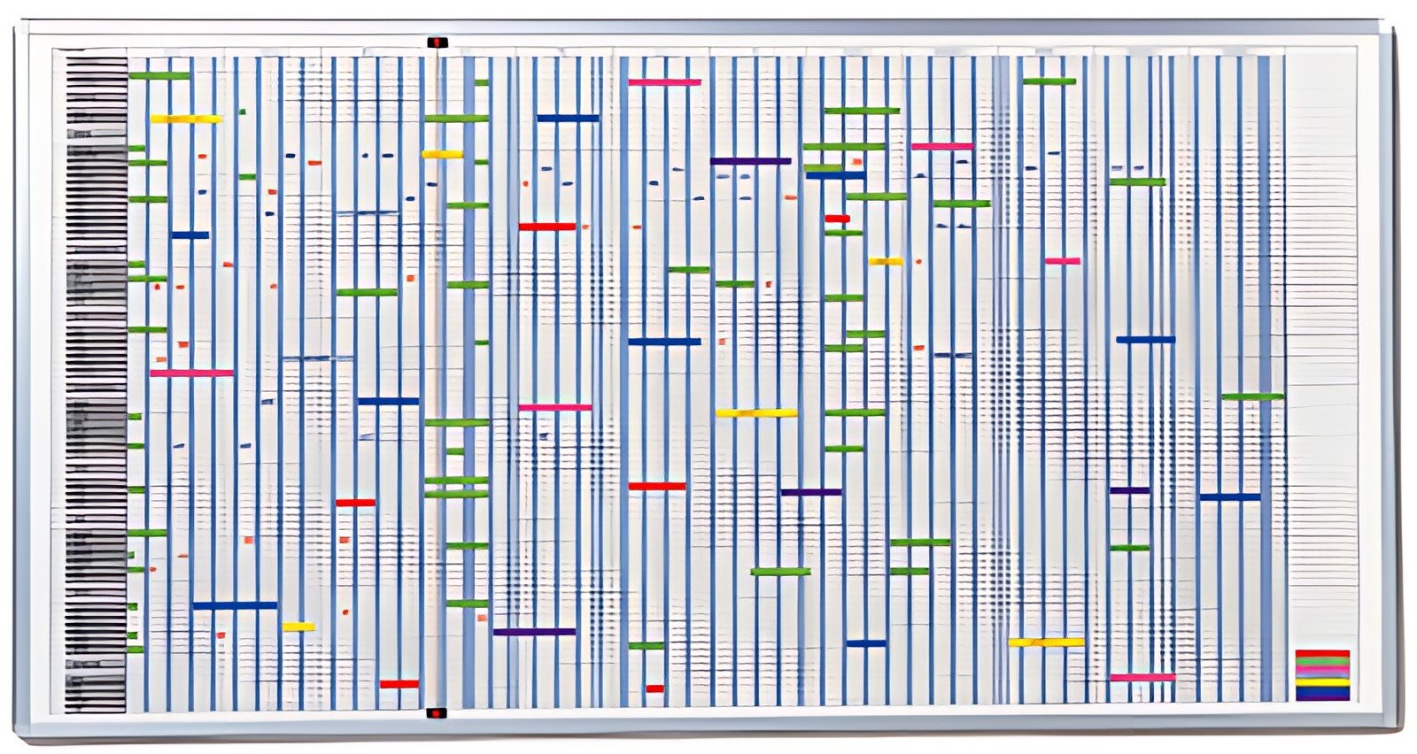 FRANKEN Tableau planning JETPLANER, 12 mois, 1.930 x 1.000mm